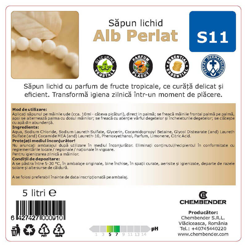 Sapun lichid parfumat Alb Perlat S11 - imagine 2