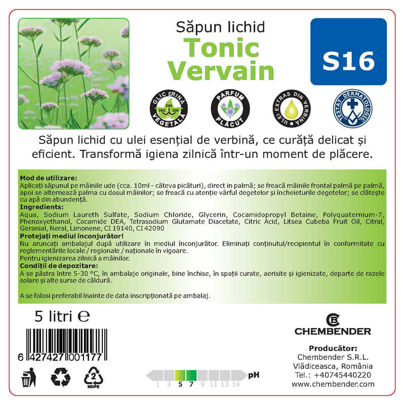 Sapun lichid parfumat Tonic Vervain S16 - imagine 2